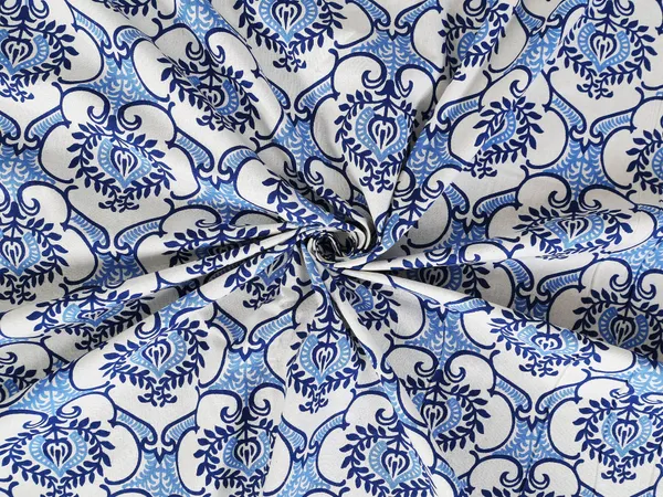 Blue_Cotton_Imperial_Flourish_Double_Bedsheet_With_Pillow_Cover_120X120_Cm